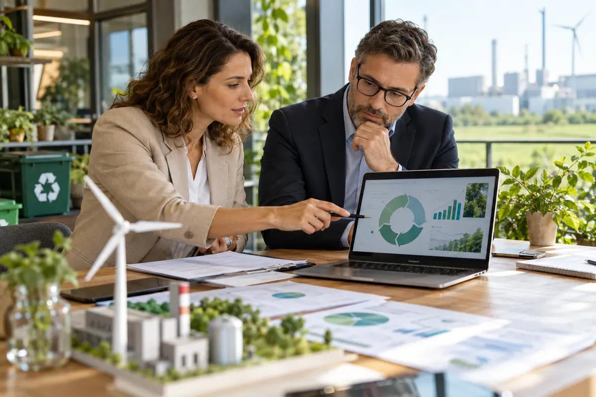 Empresária e consultor analisam projeto e financiamento para economia circular