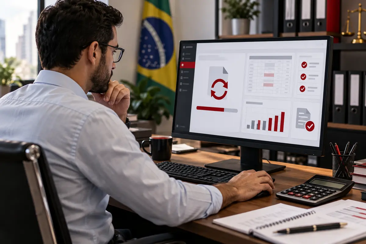 Contador atualiza programa fiscal e verifica correções em arquivo digital